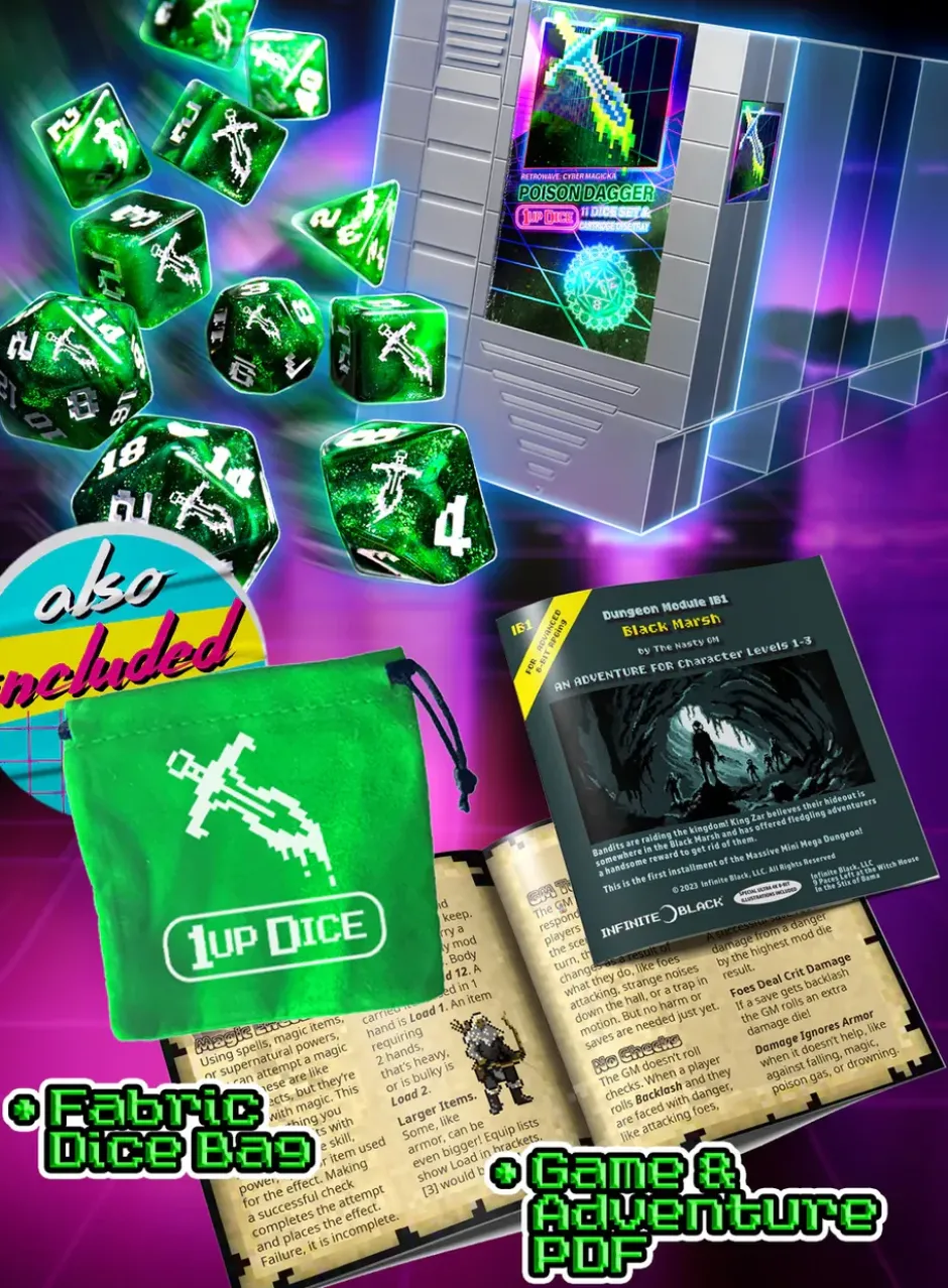 Set de dés : 1 UP-Dice - Poison Dagger