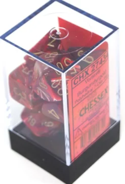 Set de dés : Vortex Burgundy/Gold CHX27434