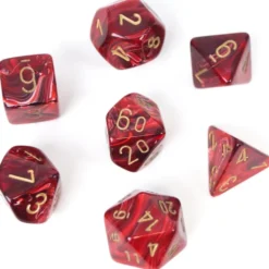 Set de dés : Vortex Burgundy/Gold CHX27434