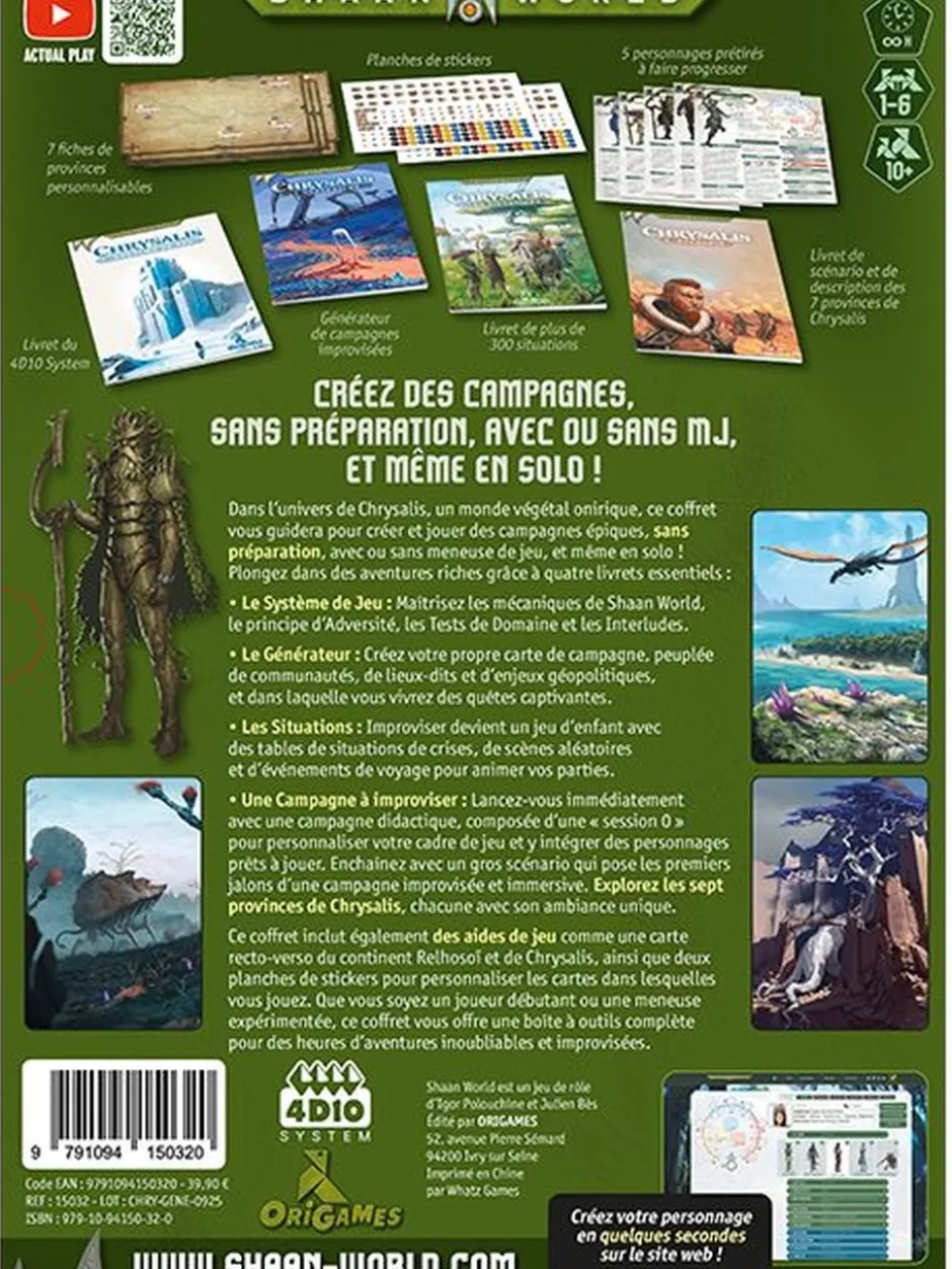 Shaan World : Générateur de Campagne Chrysalis