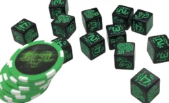 Shadowrun 6 - Dice & Edge Tokens / Dés et jetons (verts)