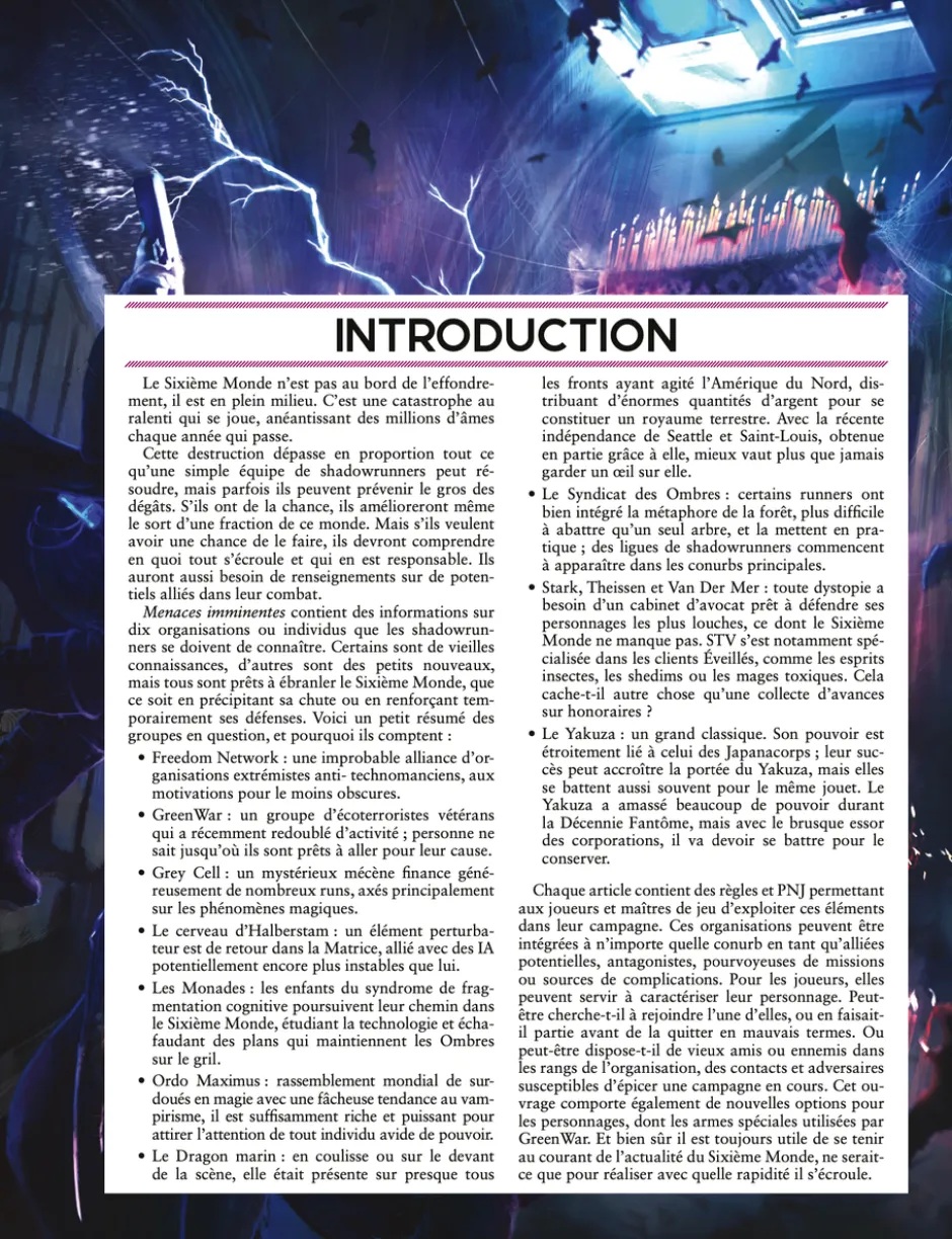 Shadowrun 6 - Menaces imminentes