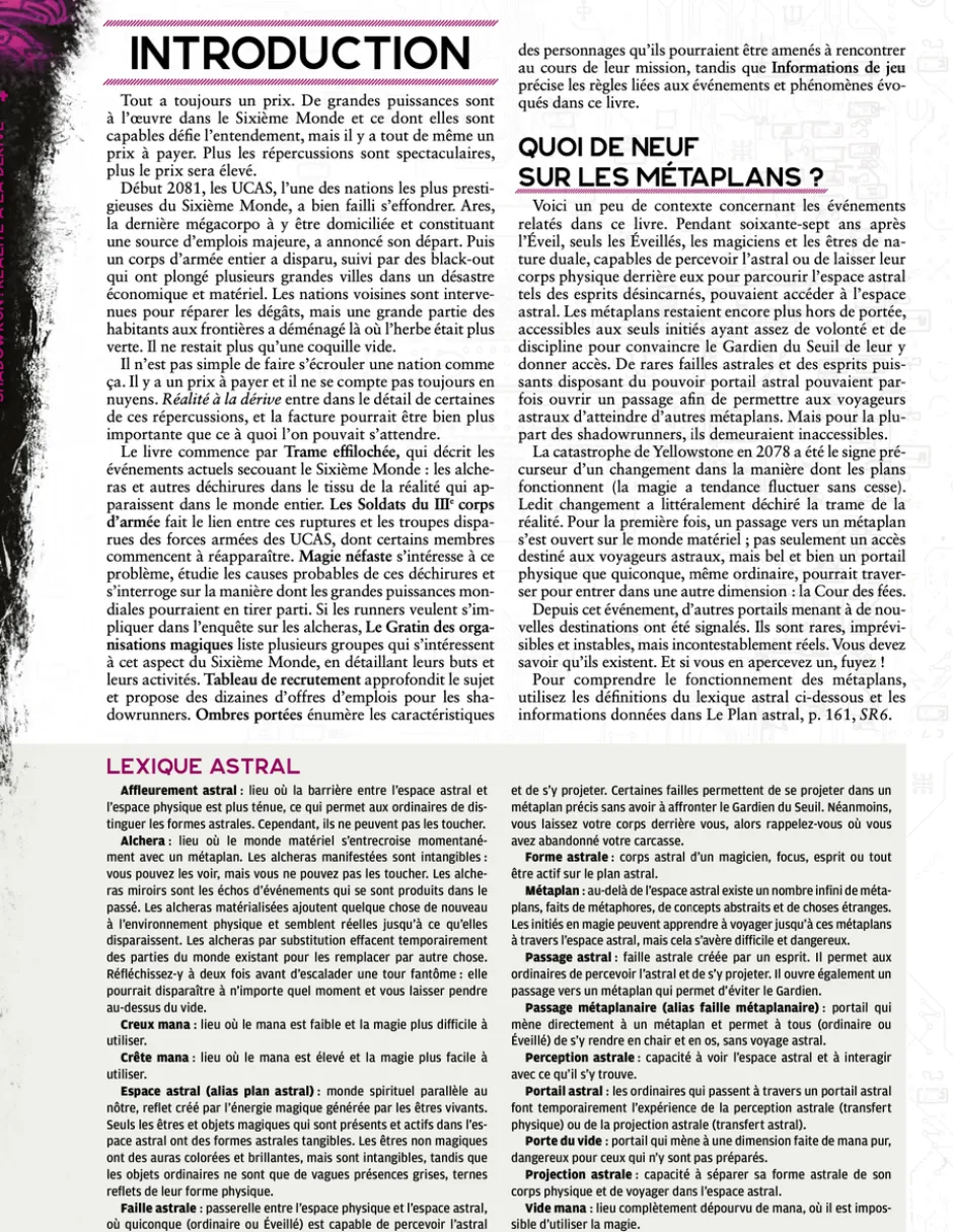 Shadowrun 6 - Réalité à la dérive