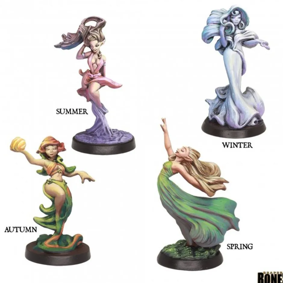 Sylphs Nymphes des quatre Saisons