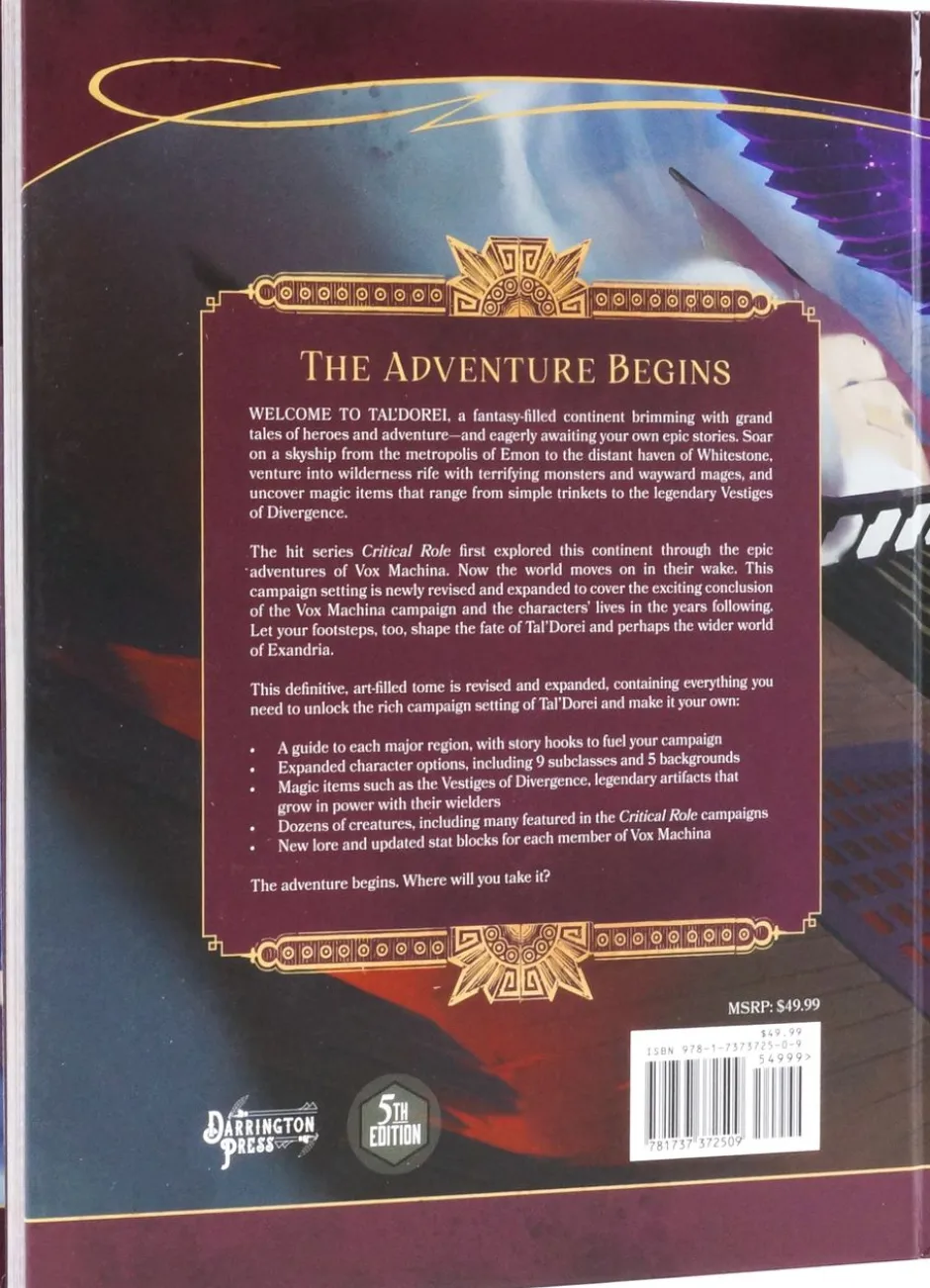 Tal'Dorei Campaign Setting Reborn (VO)