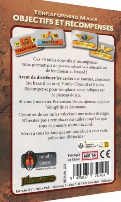 Terraforming Mars : Objectifs et Récompenses (Ext)