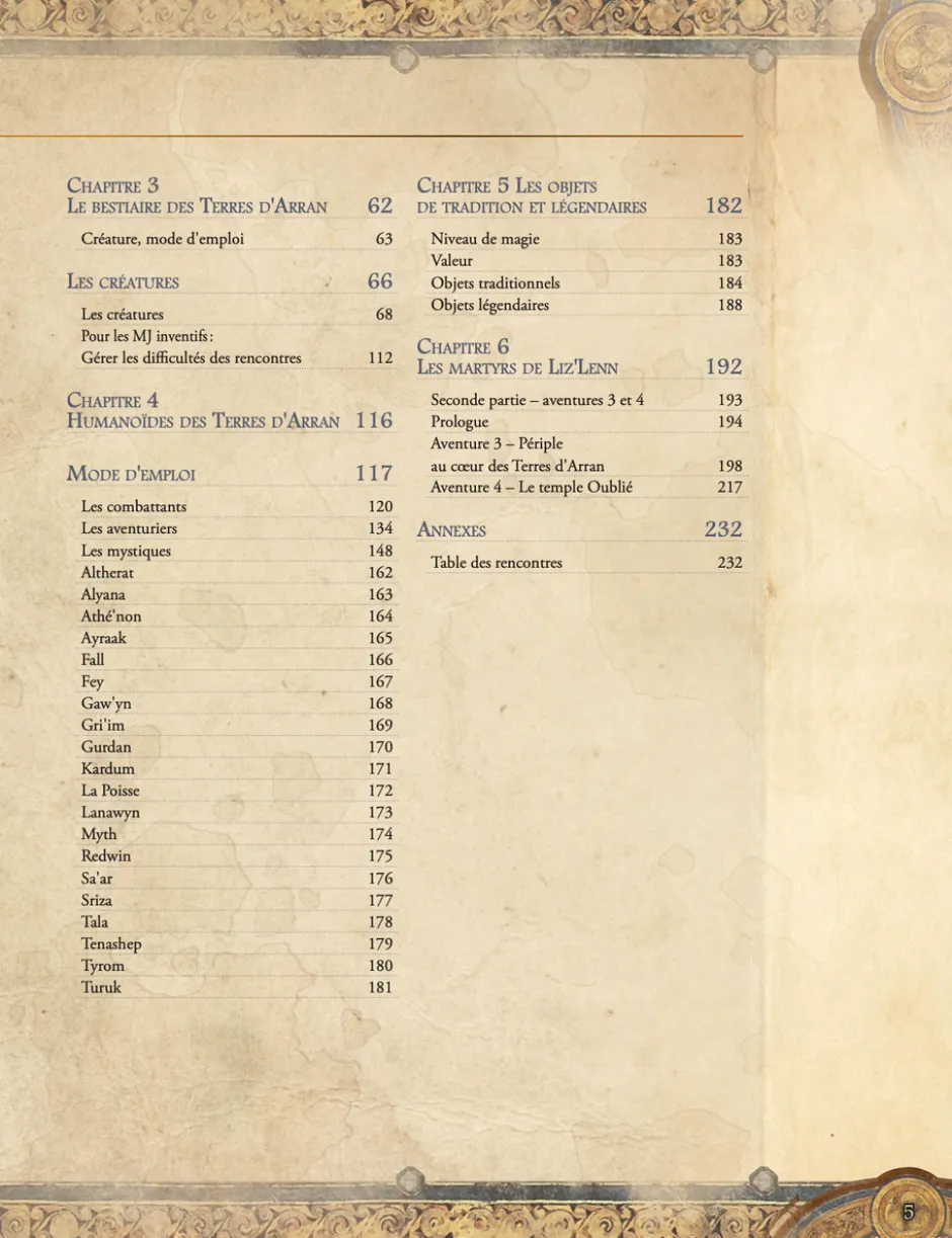 Terres d'Arran - Livre du meneur