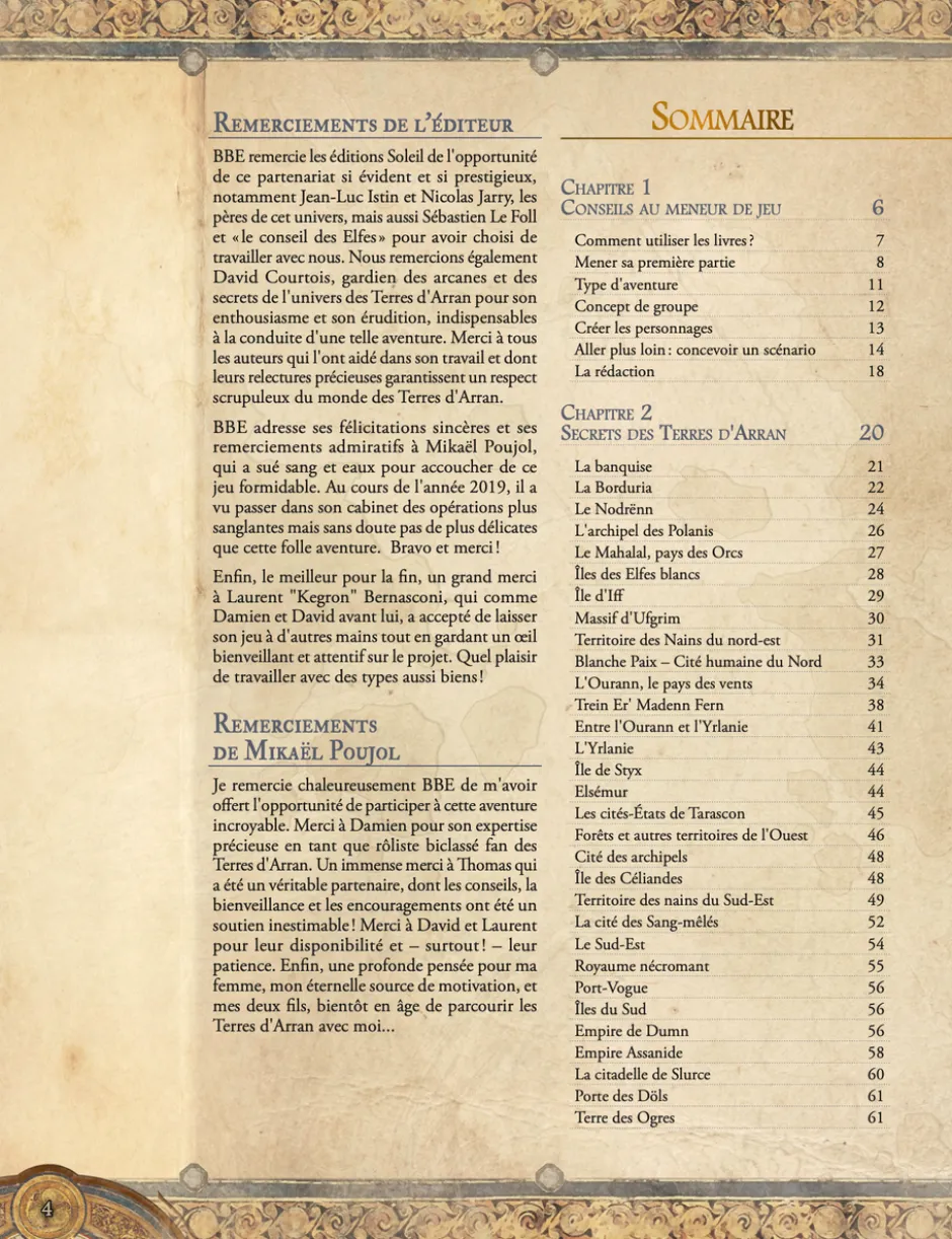 Terres d'Arran - Livre du meneur