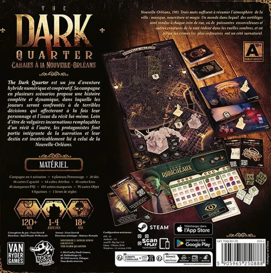 The Dark Quarter – Jeu d'Enquête Coopératif et Narratif (New Orleans 1980)