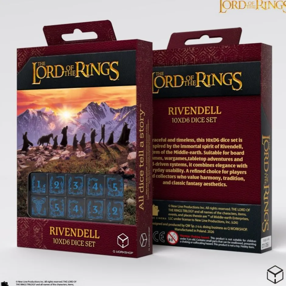 The Lord of the Rings : Set de dés Fondcombe - Eau 10xD6