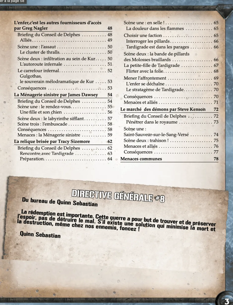 Torg Eternity - Missions de Delphes de Tharkold