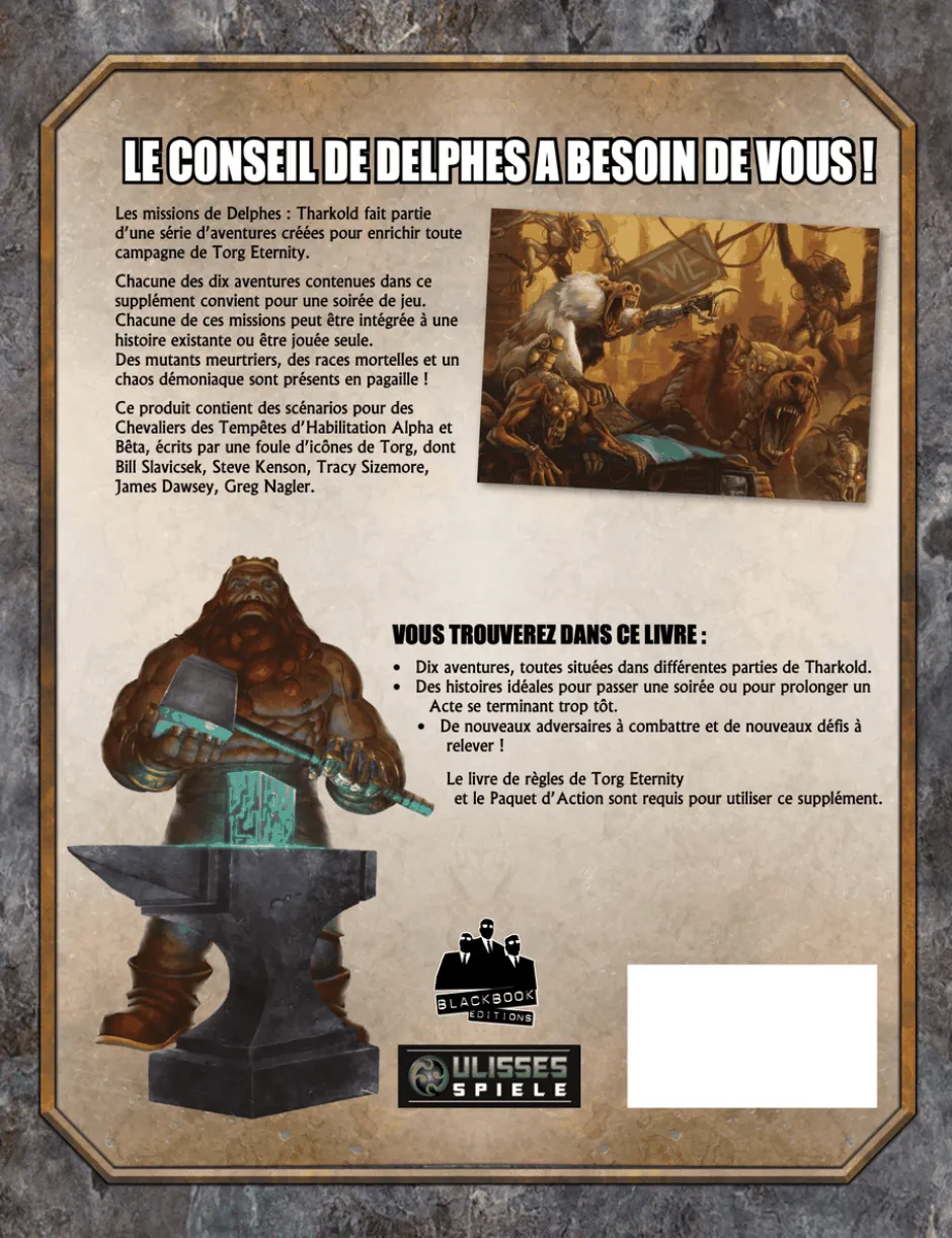 Torg Eternity - Missions de Delphes de Tharkold