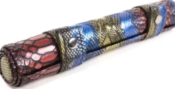 Trousse à dés parchemin en écailles de dragon irisées
