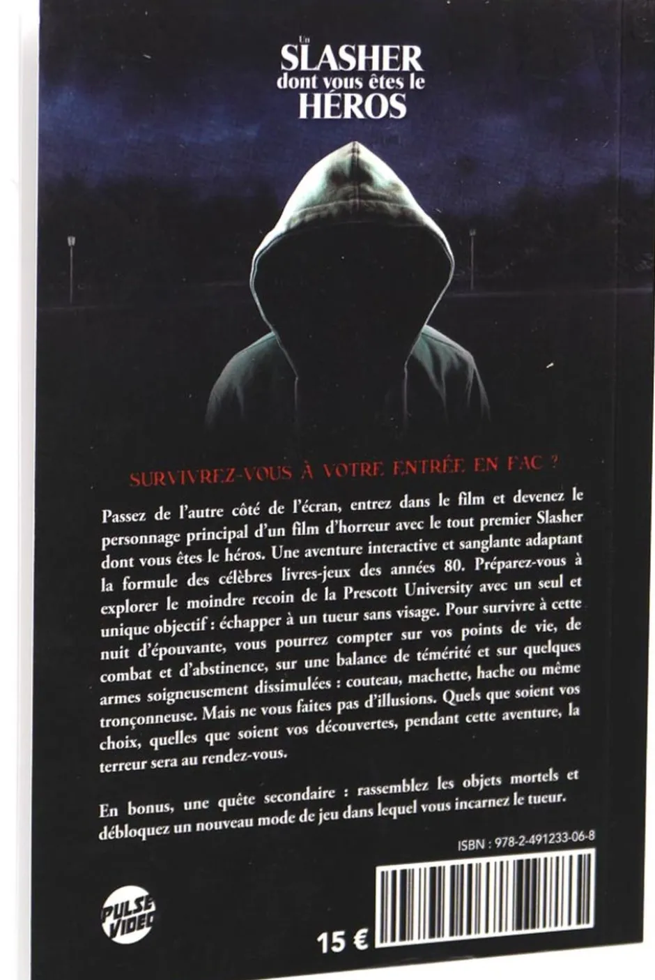 Un Slasher dont vous êtes le héros (version bleue)