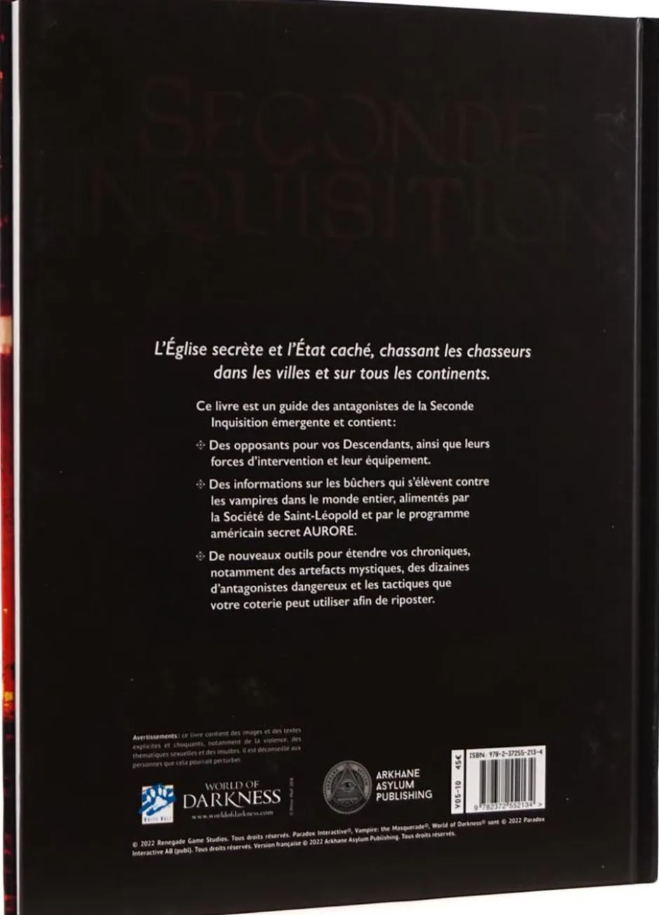 Vampire La Mascarade V5 : Seconde inquisition