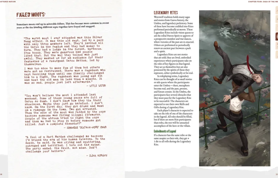 Werewolf The Apocalypse: Shattered Nation Sourcebook VO